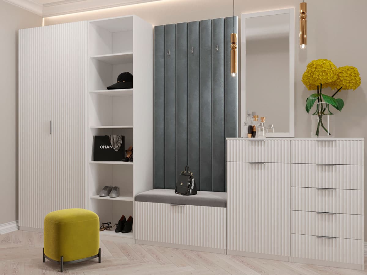 Зеркало Валенсия ,белый  