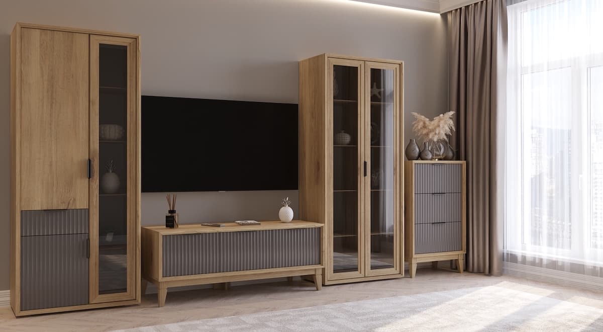 Комод Тифани - 4, дуб золотой